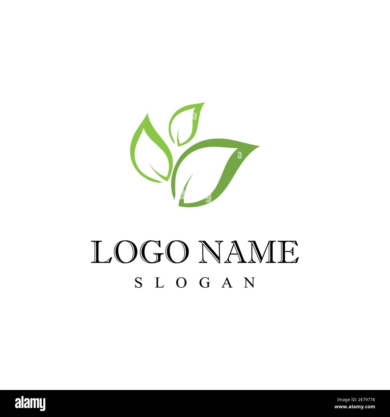 Leaf Logo Template vector symbol nature Stock Vector Image & Art - Alamy