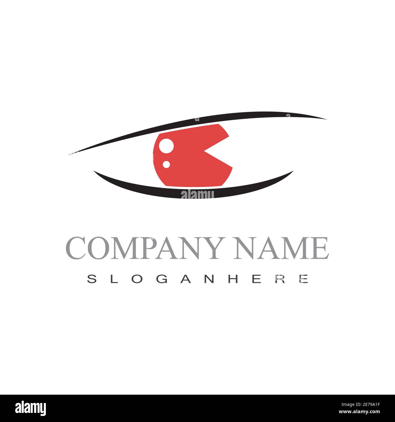 Branding Identity Corporate Eye Care vector logo design Stock Vector