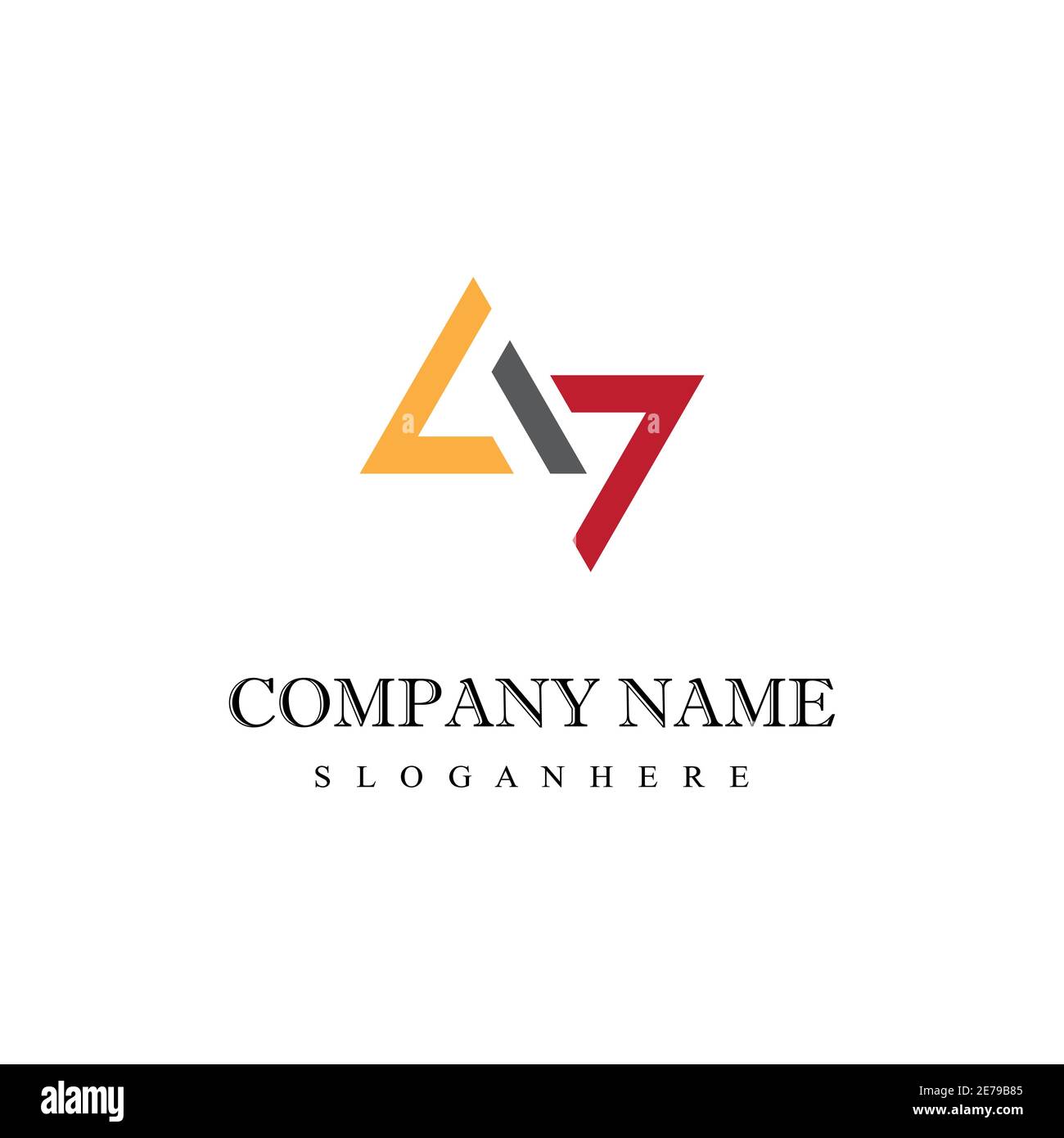 Triangle Logo Template vector icon illustration design Stock Vector