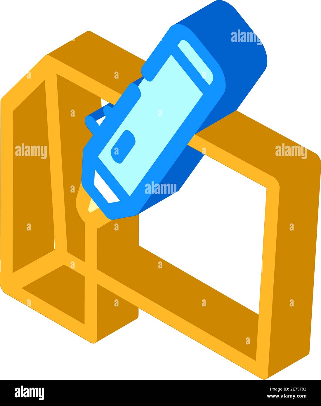 3d pen isometric icon vector illustration color Stock Vector Image ...