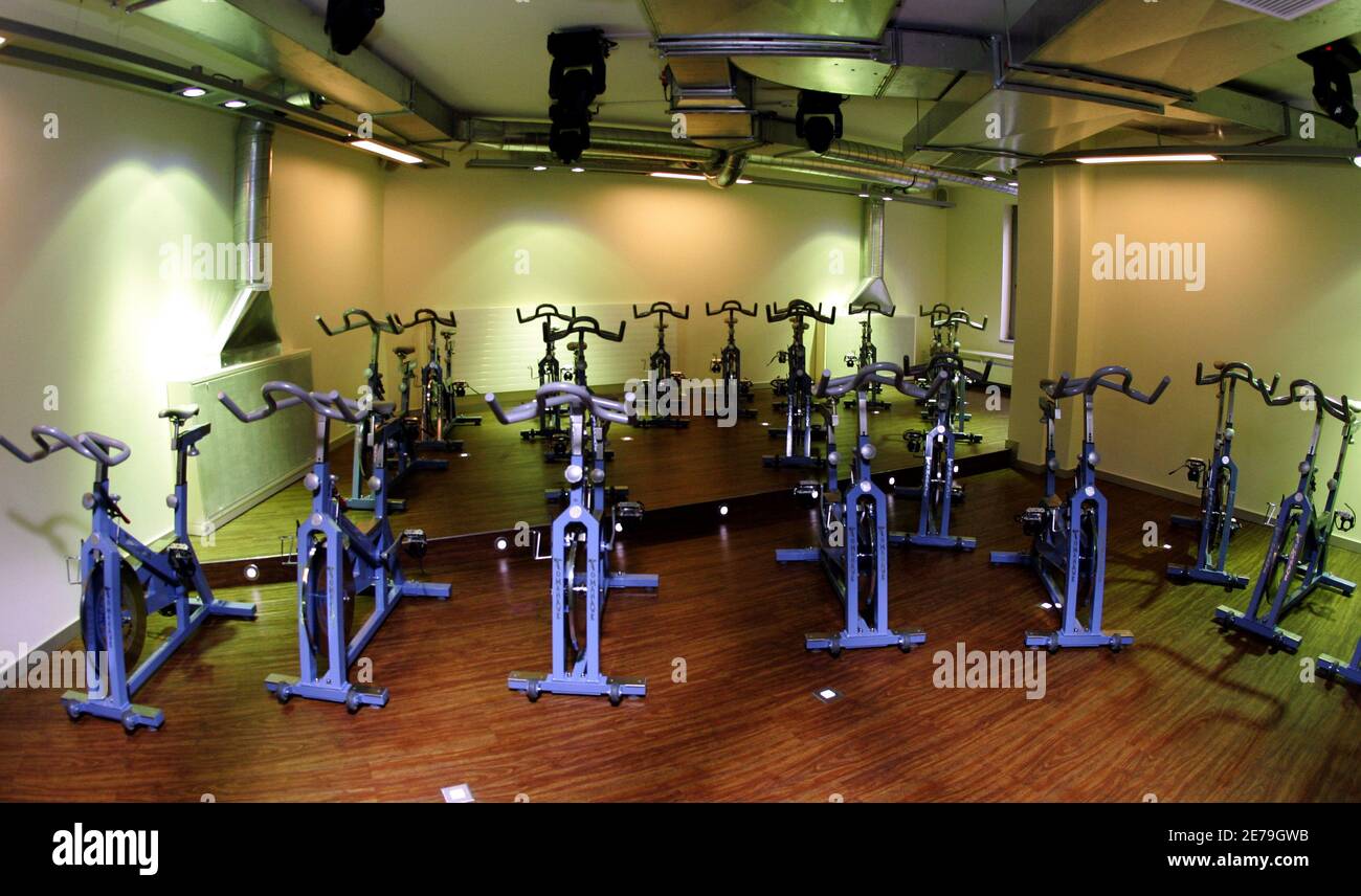 An interior view shows the fitness area of the Freizeit In hotel in  Goettingen near Hanover May 5, 2006. The national soccer team of Mexico  will be staying in this hotel for