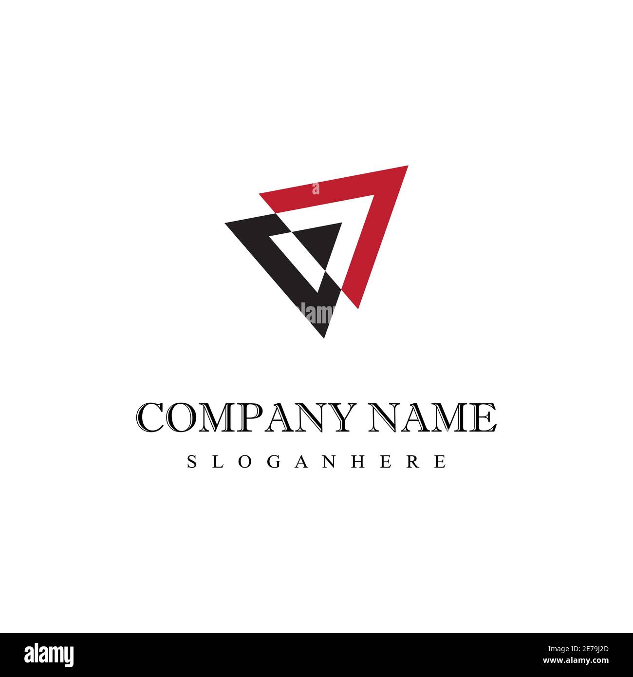 Triangle Logo Template vector icon illustration design Stock Vector