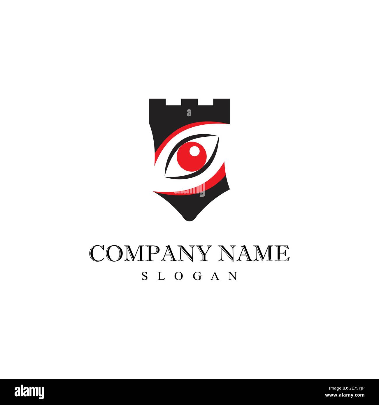 Castle Logo Template vector symbol nature Stock Vector