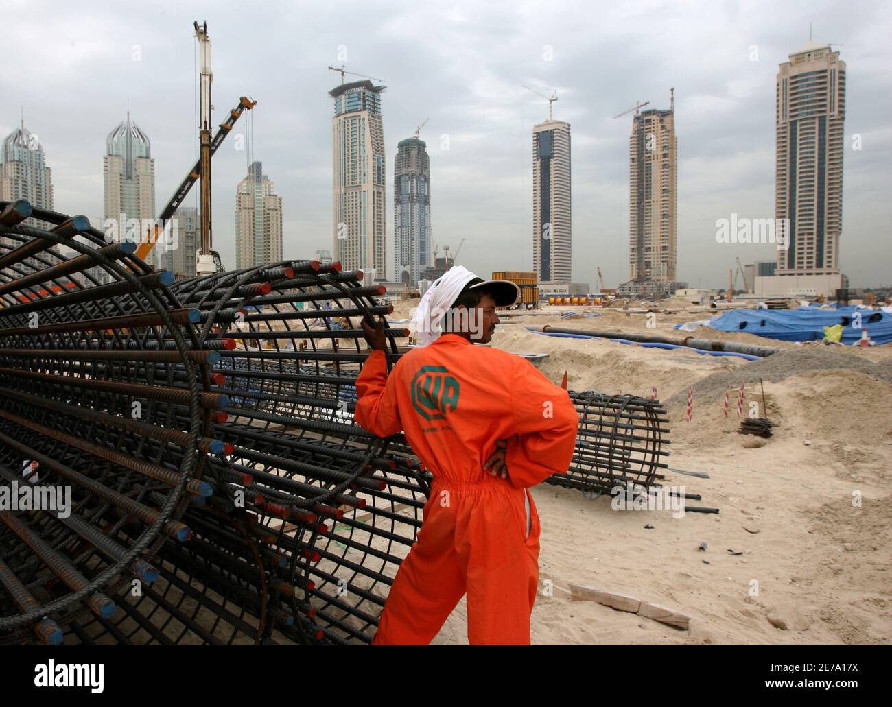 Dubai construction employees hires stock photography and images Alamy
