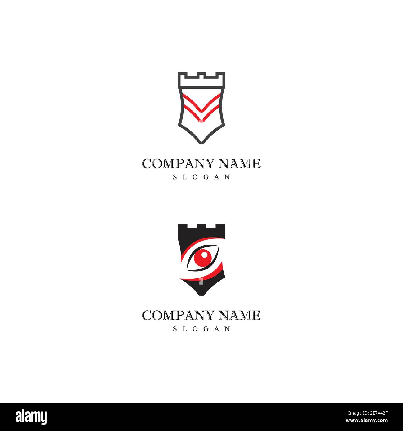 Castle Logo Template vector symbol nature Stock Vector