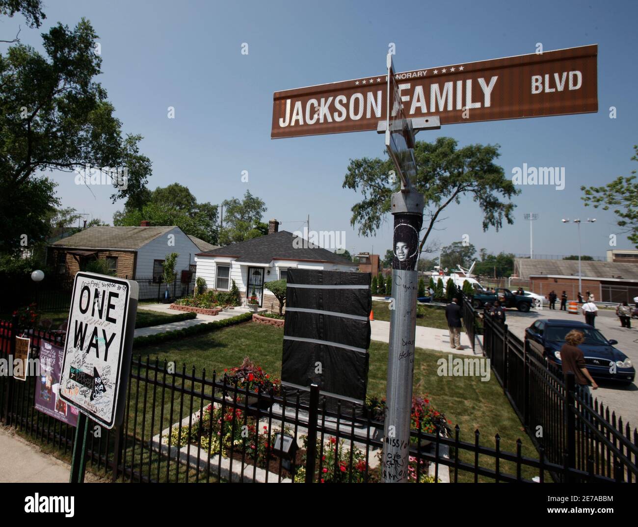 Michael jackson childhood home gary indiana hires stock photography