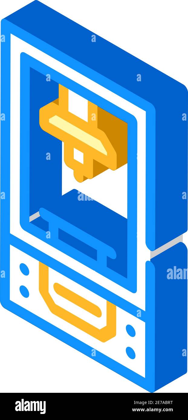 powder for 3d printer isometric icon vector illustration Stock Vector ...