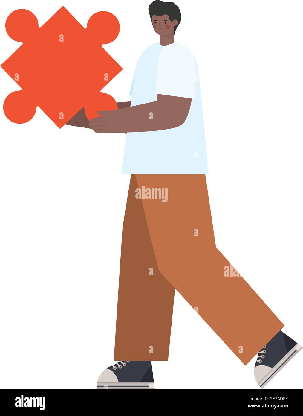 Handsome adult man red Stock Vector Images - Alamy