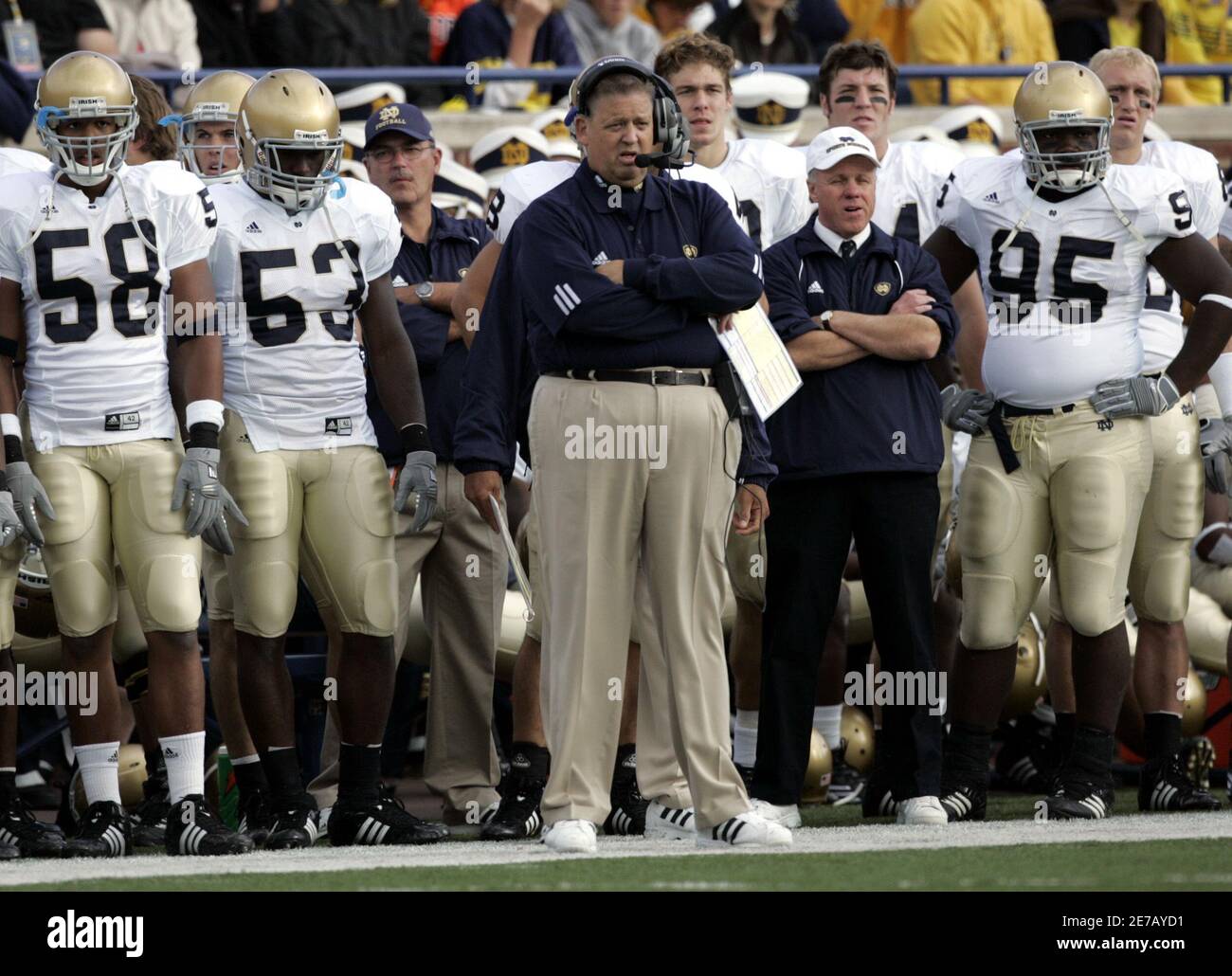 Notre dame head coach charlie hi-res stock photography and images - Alamy