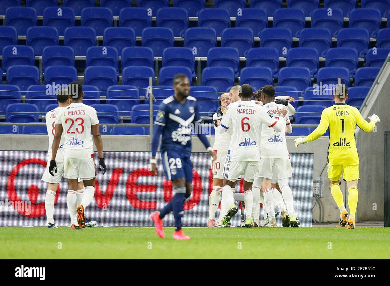 Ligue 1 - Les Girondins de Bordeaux tiennent tête à Lyon (1-1) - ici