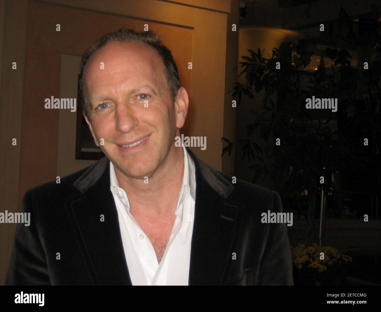 British author Simon Sebag Montefiore poses for a picture at an International Festivals Of Authors (IFOA) party in Toronto, October 29, 2008. Montefiore is well known for biographies and historical works but the critically acclaimed writer has now turned to fiction with a new book set in 20th century Russia. The author of 'Young Stalin, Stalin: The Court of the Red Tsar,' which is being made into a film, and 'Catherine the Great & Potemkin' has just launched his first novel 'sashenka,' an intimate family story about a woman and her children.  Picture taken October 29, 2008.  To match Reuters L Stock Photo