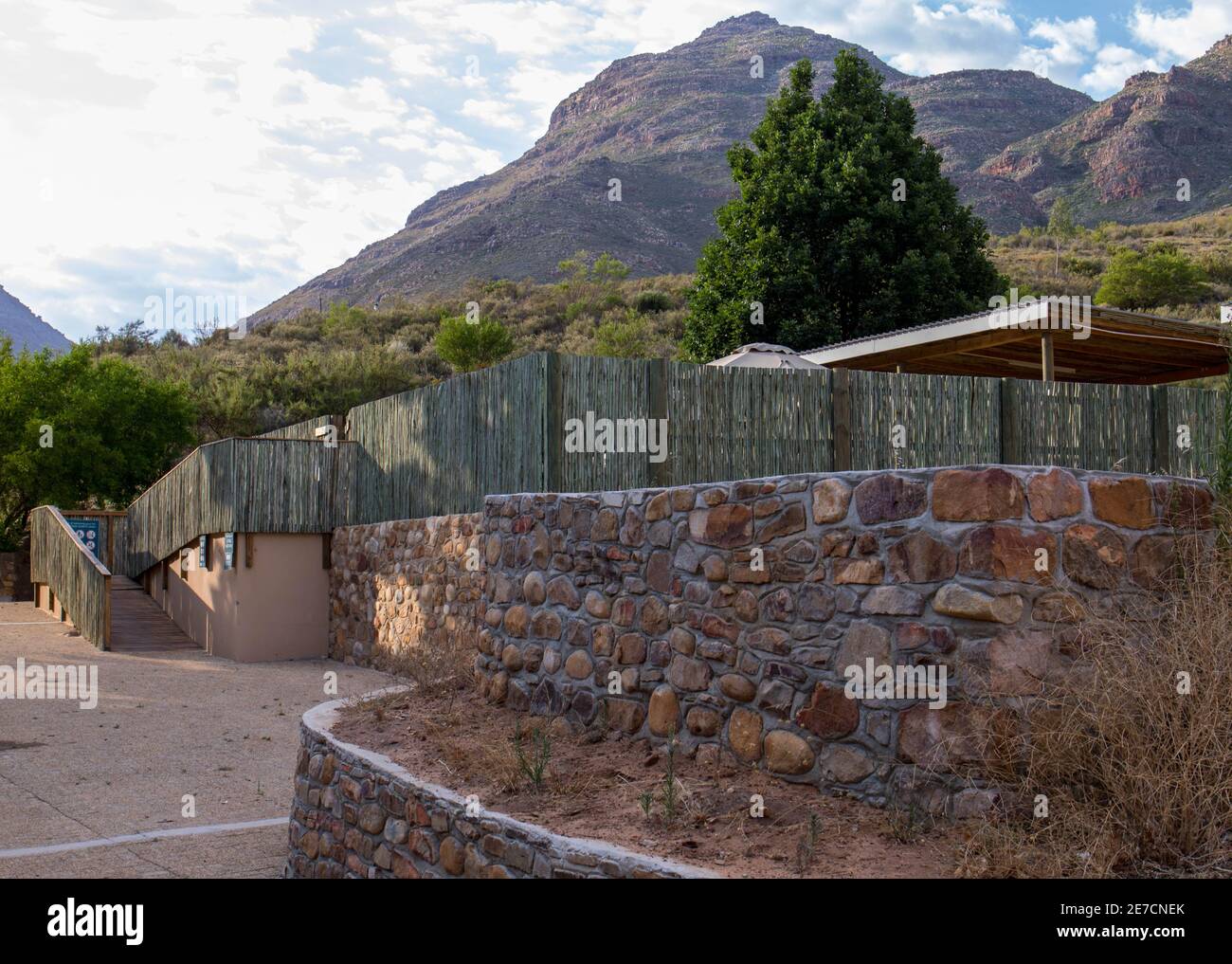 Algeria Wilderness Area, South Africa - chalet family accommodation at this popular recreational destination in the Western Cape Stock Photo