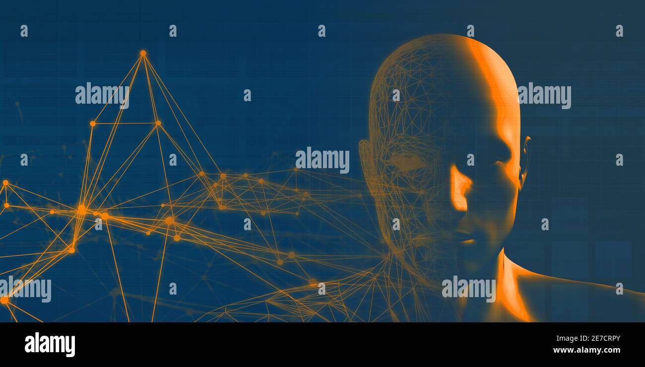 Deep Learning and Machine Artificial Intelligence Concept Stock Photo ...