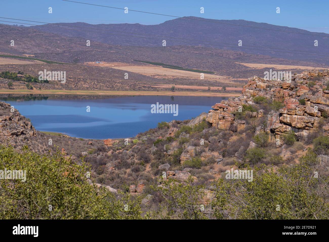 The Clanwilliam dam in the hills outside the small western cape town