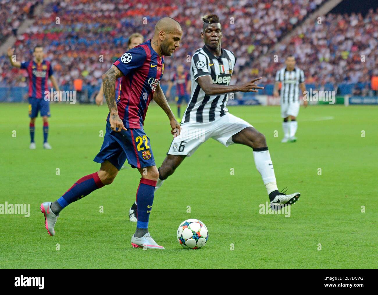 BERLIN, GERMANY - JUNE 6, 2015: Paul Pogba pictured during the 2014/15 UEFA  Champions League Final between Juventus Torino and FC Barcelona at  Olympiastadion Stock Photo - Alamy