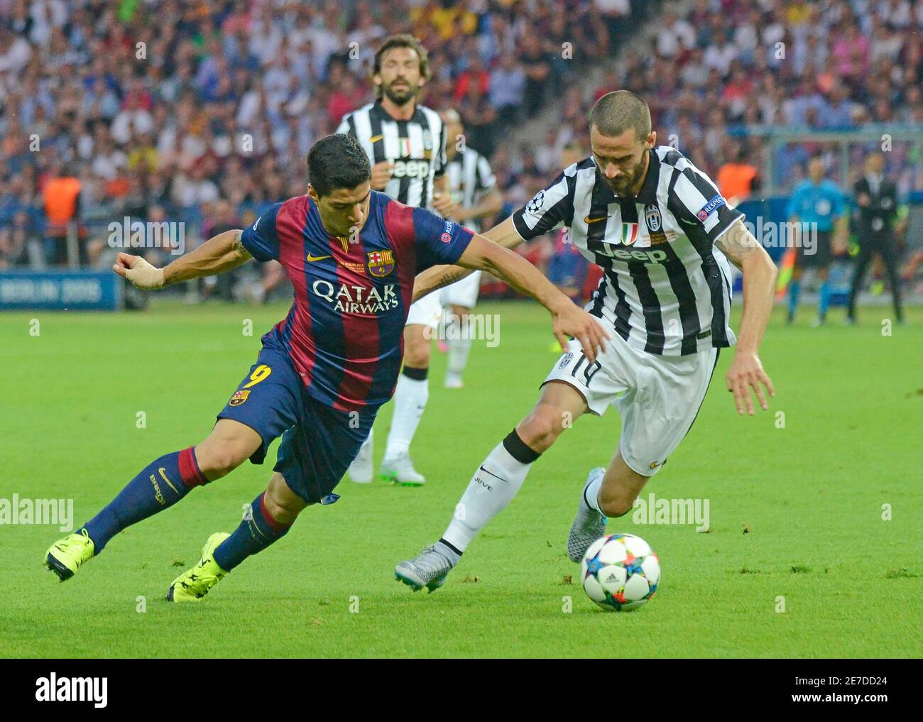 BERLIN, GERMANY - JUNE 6, 2015: Luis Suarez pictured during the 2014/15  UEFA Champions League Final between Juventus Torino and FC Barcelona at  Olympiastadion Stock Photo - Alamy