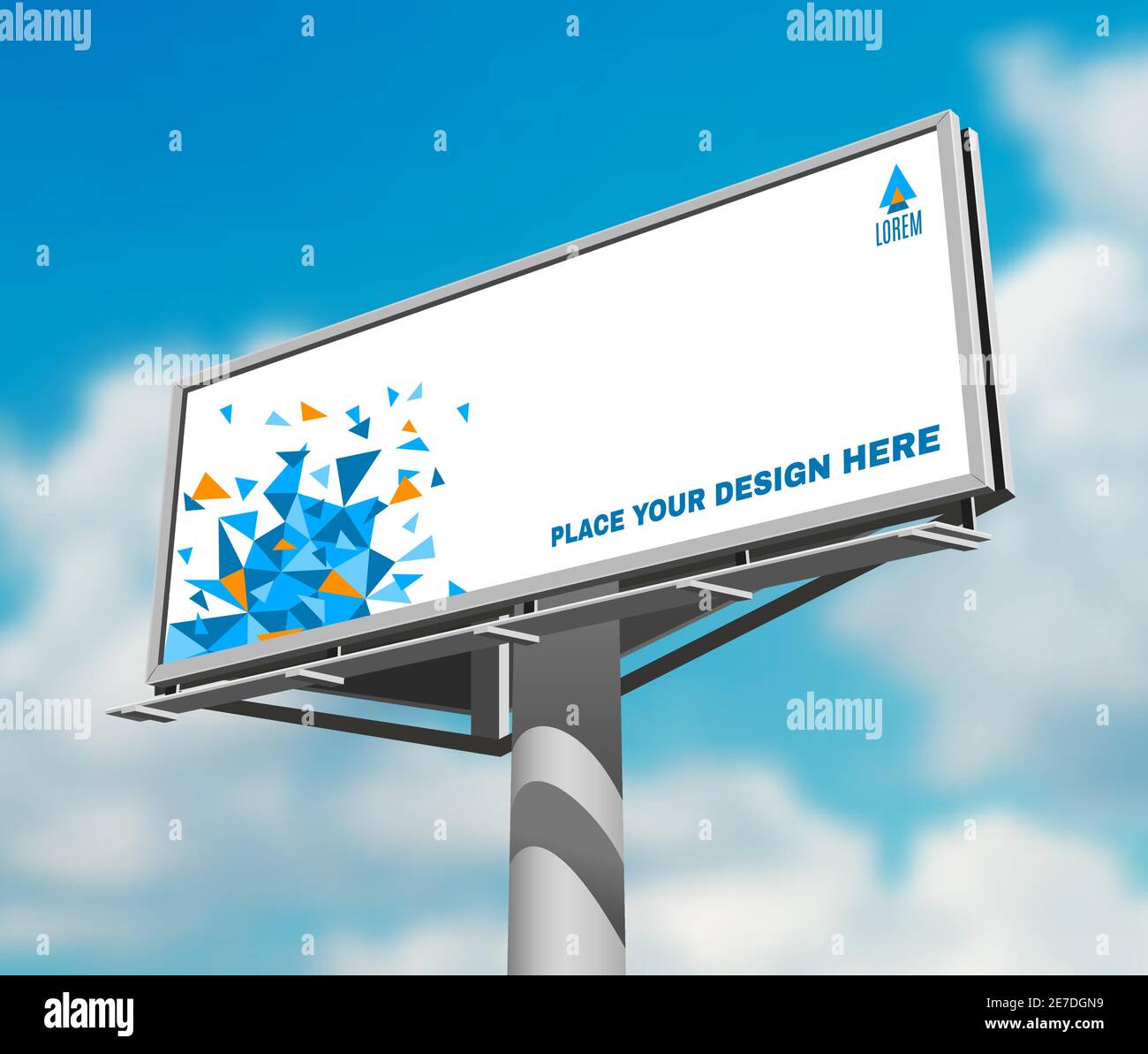 Place your design here prominent high billboard advertisement poster ...