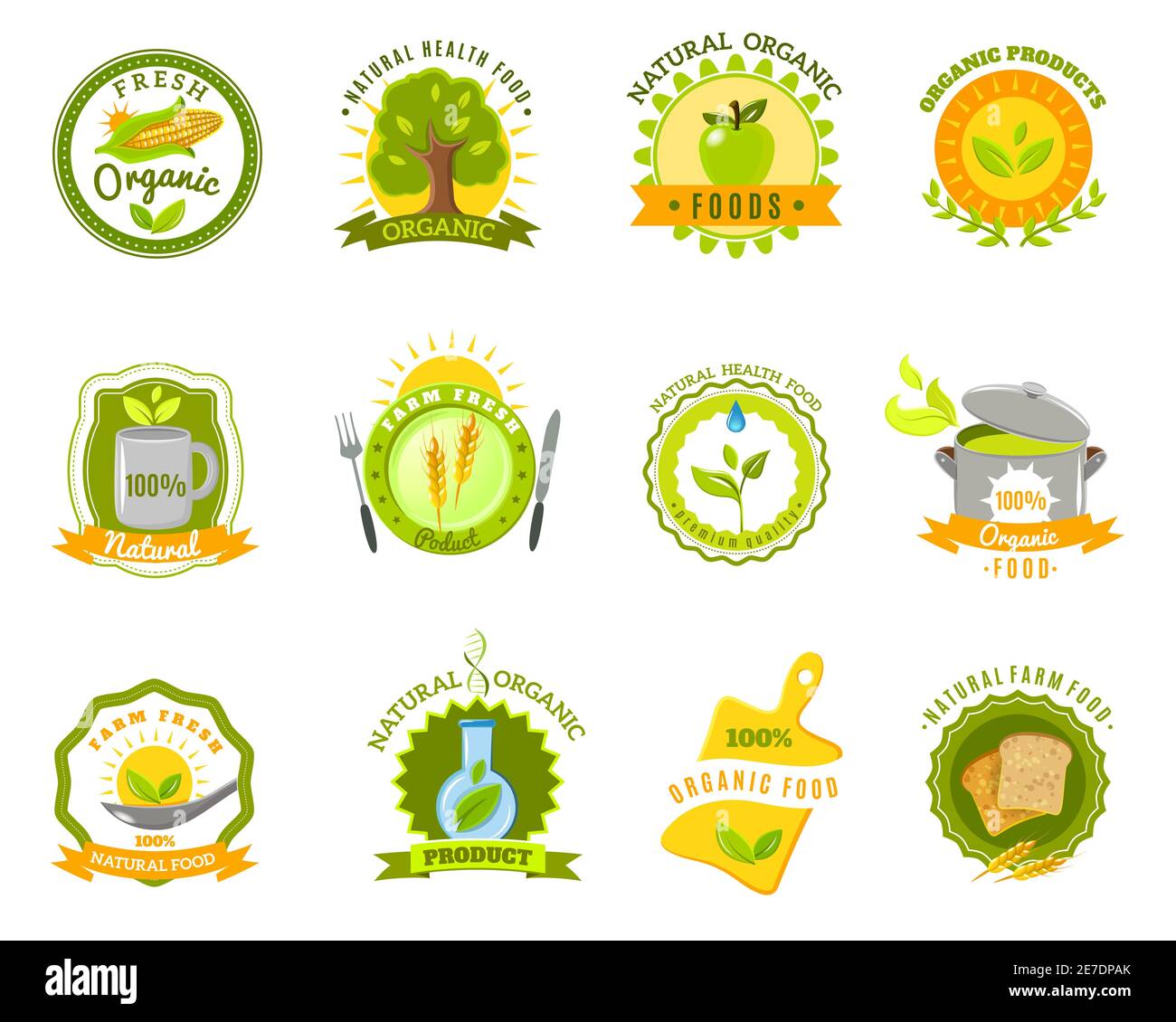 Range of fruits Stock Vector Images Alamy