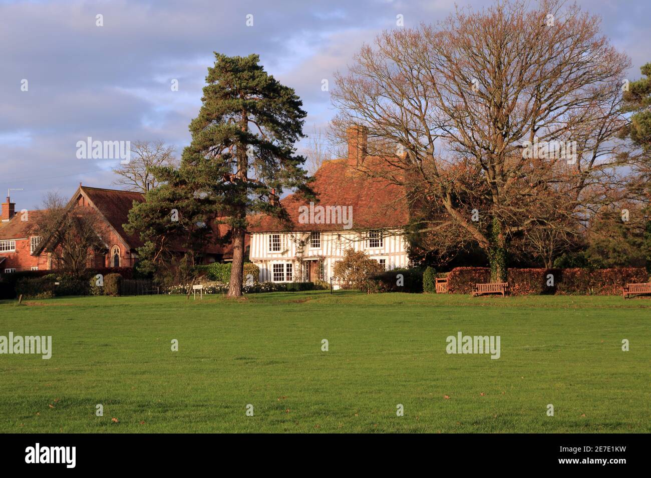 15th Century Grade II listed house, Hedon Place, The Green, Woodchurch, Ashford, Kent, England