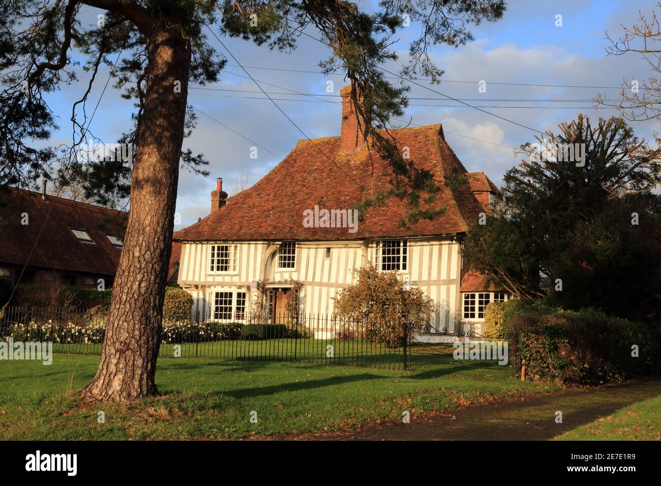 15th Century Grade II listed house, Hedon Place, The Green, Woodchurch, Ashford, Kent, England