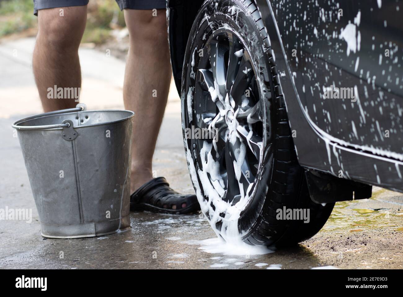 Car wash wheel hires stock photography and images Alamy