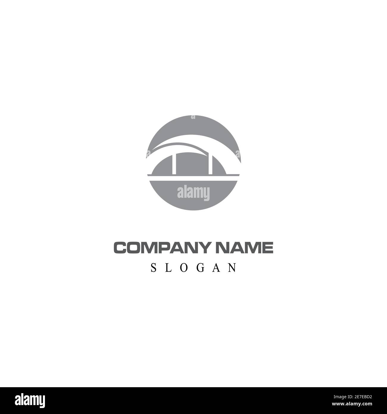 Bridge Logo Template vector icon illustration design Stock Vector