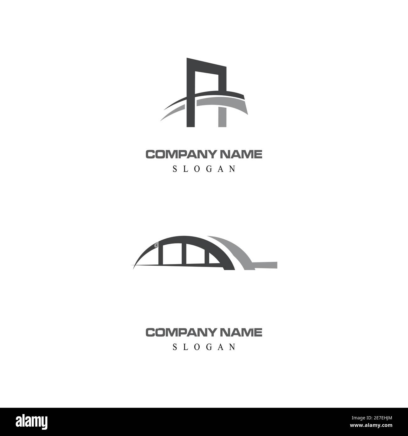 Bridge Logo Template vector icon illustration design Stock Vector
