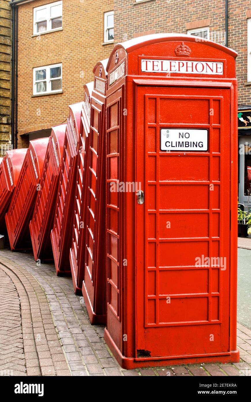 Red Phone boxes Kingston upon Thames Stock Photo Alamy