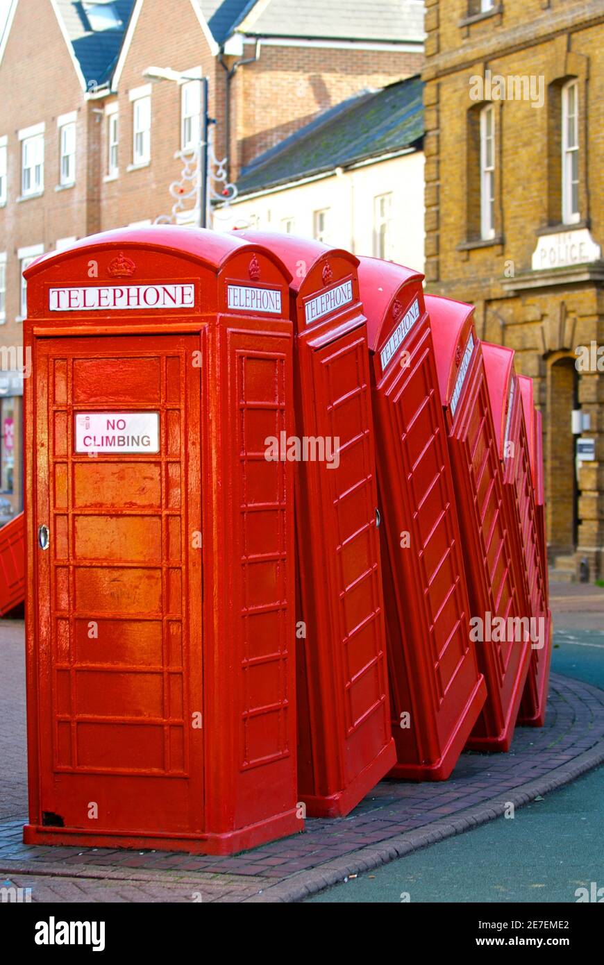 Red Phone boxes Kingston upon Thames Stock Photo Alamy