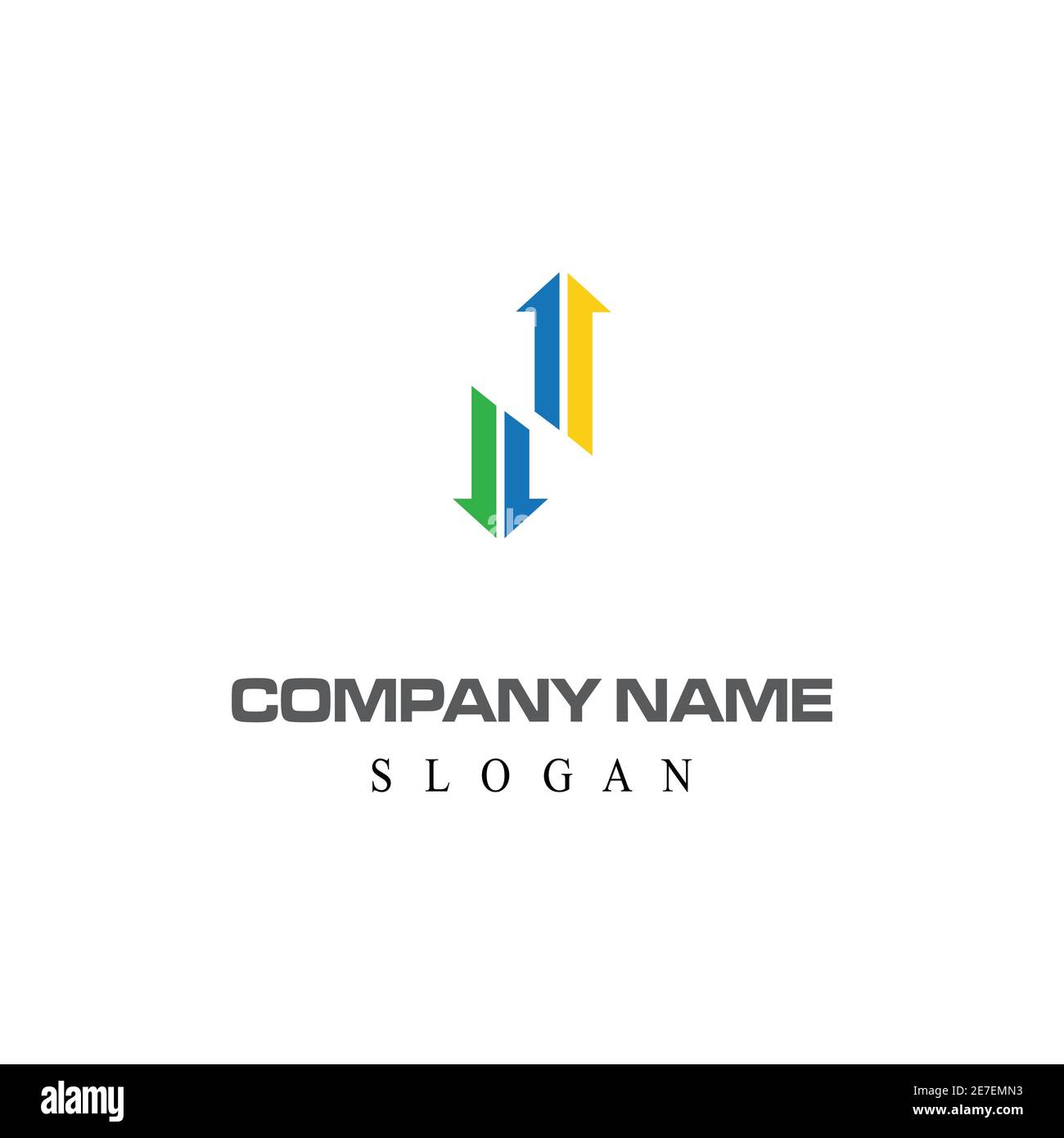 Arrow vector illustration icon Logo Template design Stock Vector