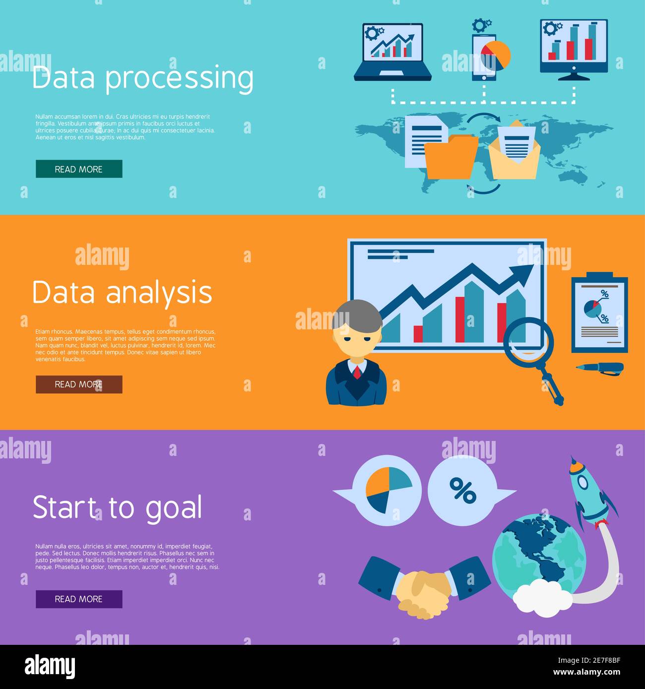 Data analysis and processing for startup goals setting 3 flat ...
