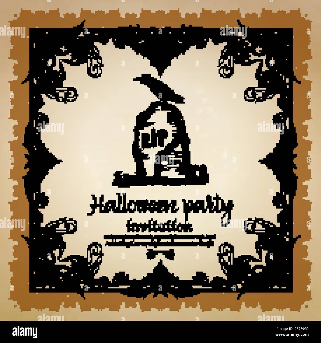 Halloween Vintage Invitation With Hand Drawn Ornamental Frame Vector Illustration Stock Vector Image Art Alamy Halloween Vintage Invitation With Hand Drawn Ornamental Frame Vector Illustration Stock Vector Image Art Alamy