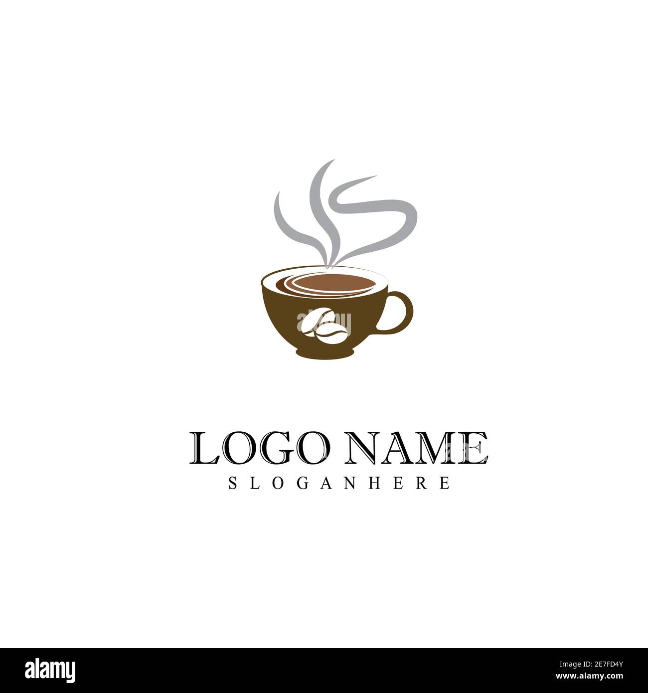 Coffee cup Logo Template vector icon design Stock Vector Image & Art