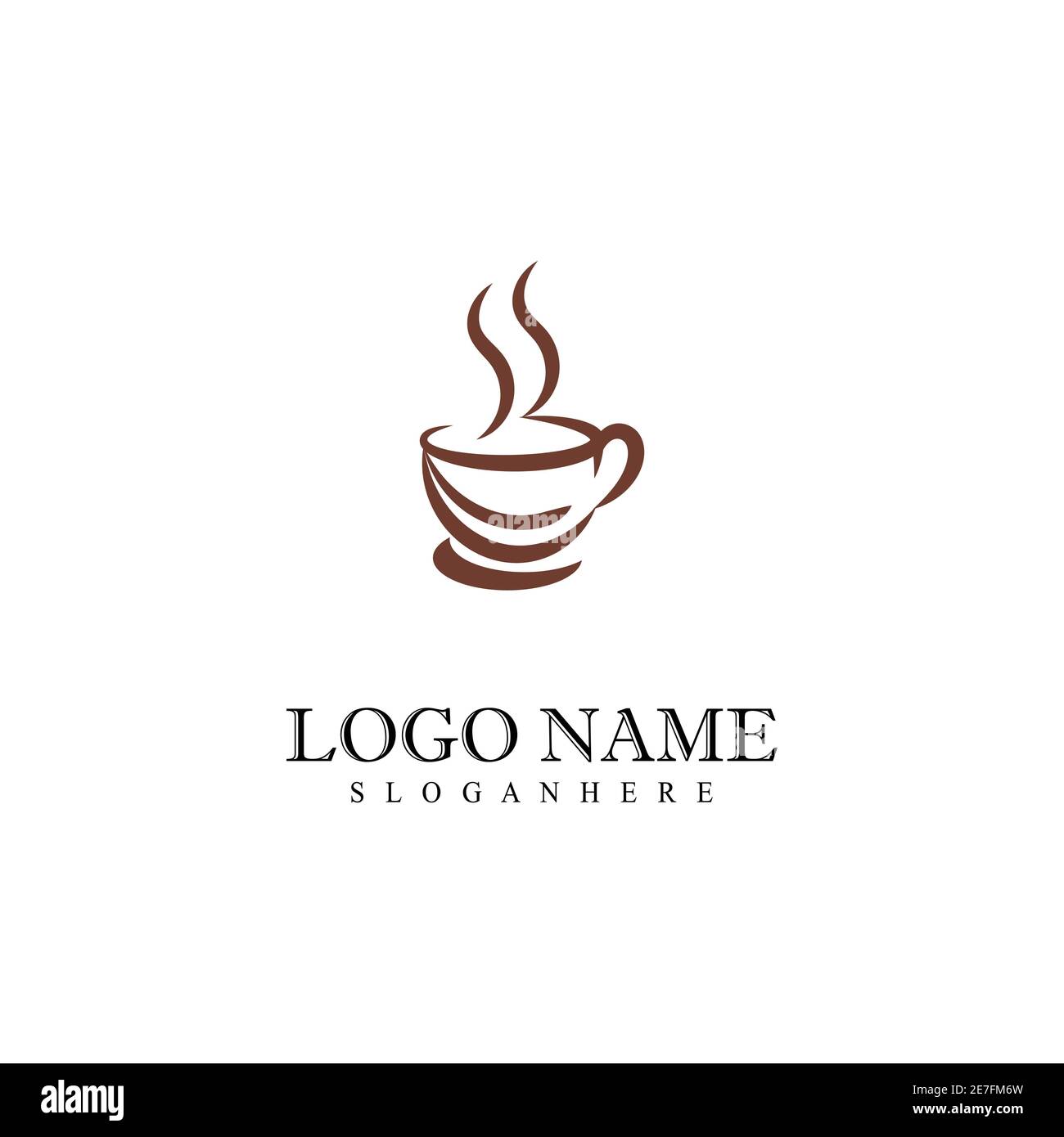 Coffee cup Logo Template vector icon design Stock Vector