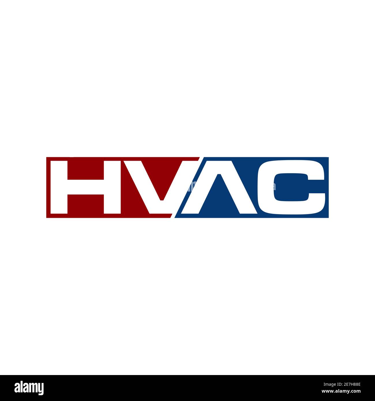 hvac heating and cooling logo for air conditioning brand or repair