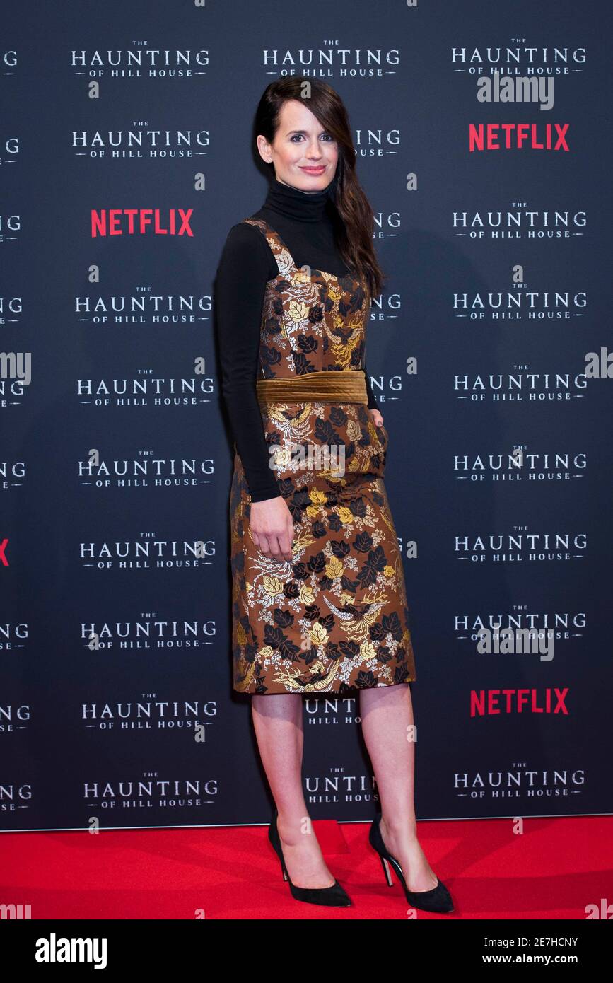 Elizabeth Reaser attends the special screening of The Haunting of Hill House at the Welsh Chapel, London. Stock Photo