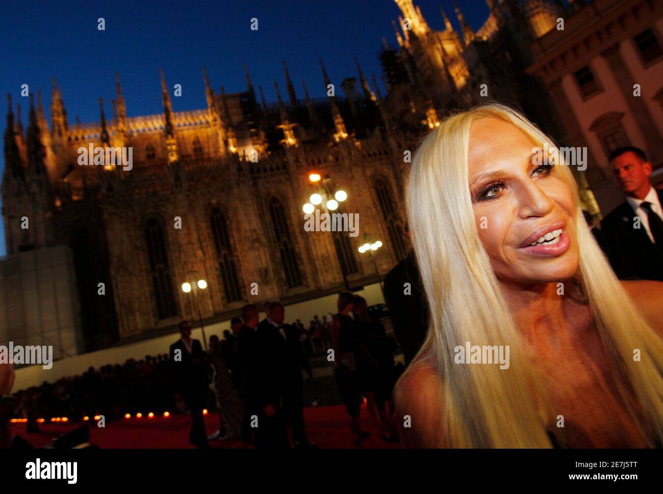 Italian Designer Donatella Versace Arrives High Resolution Stock  Photography and Images - Alamy