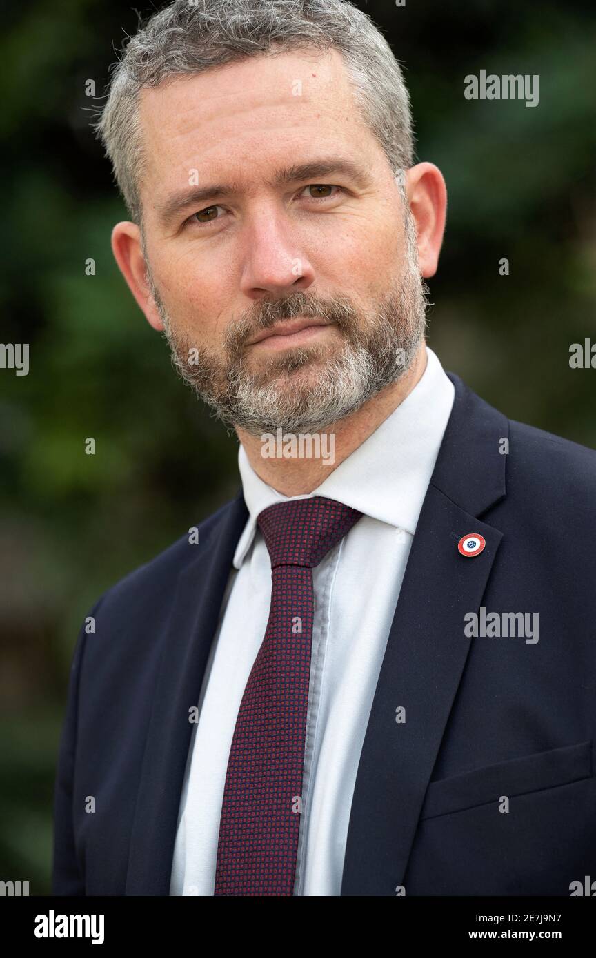 Deputy of the group La Republique en Marche, Fabien Gouttefarde poses