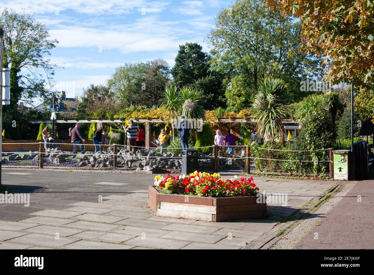 Happy Mount Park, Morecambe Lancashire, United Kingdom Stock Photo