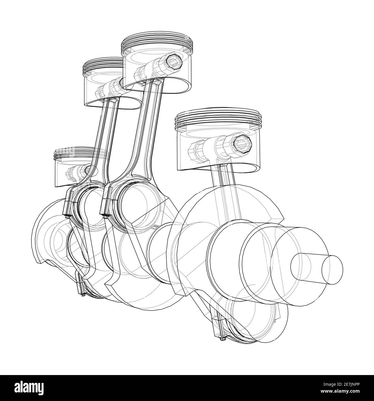 Drive shaft truck Stock Vector Images Alamy