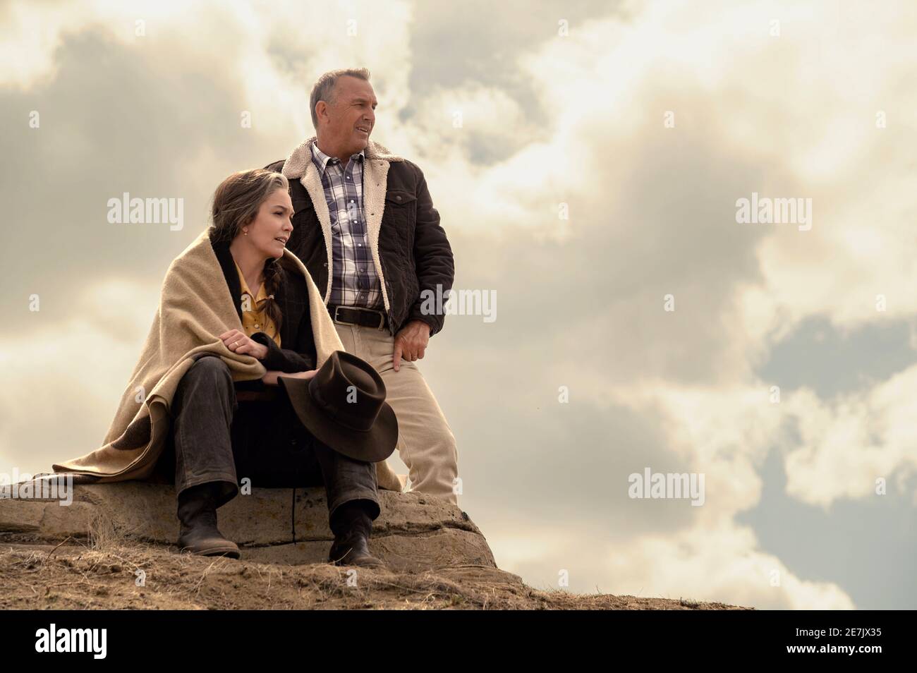 KEVIN COSTNER and DIANE LANE in LET HIM GO (2020), directed by THOMAS BEZUCHA. Credit: Mazur / Kaplan Company / Album Stock Photo