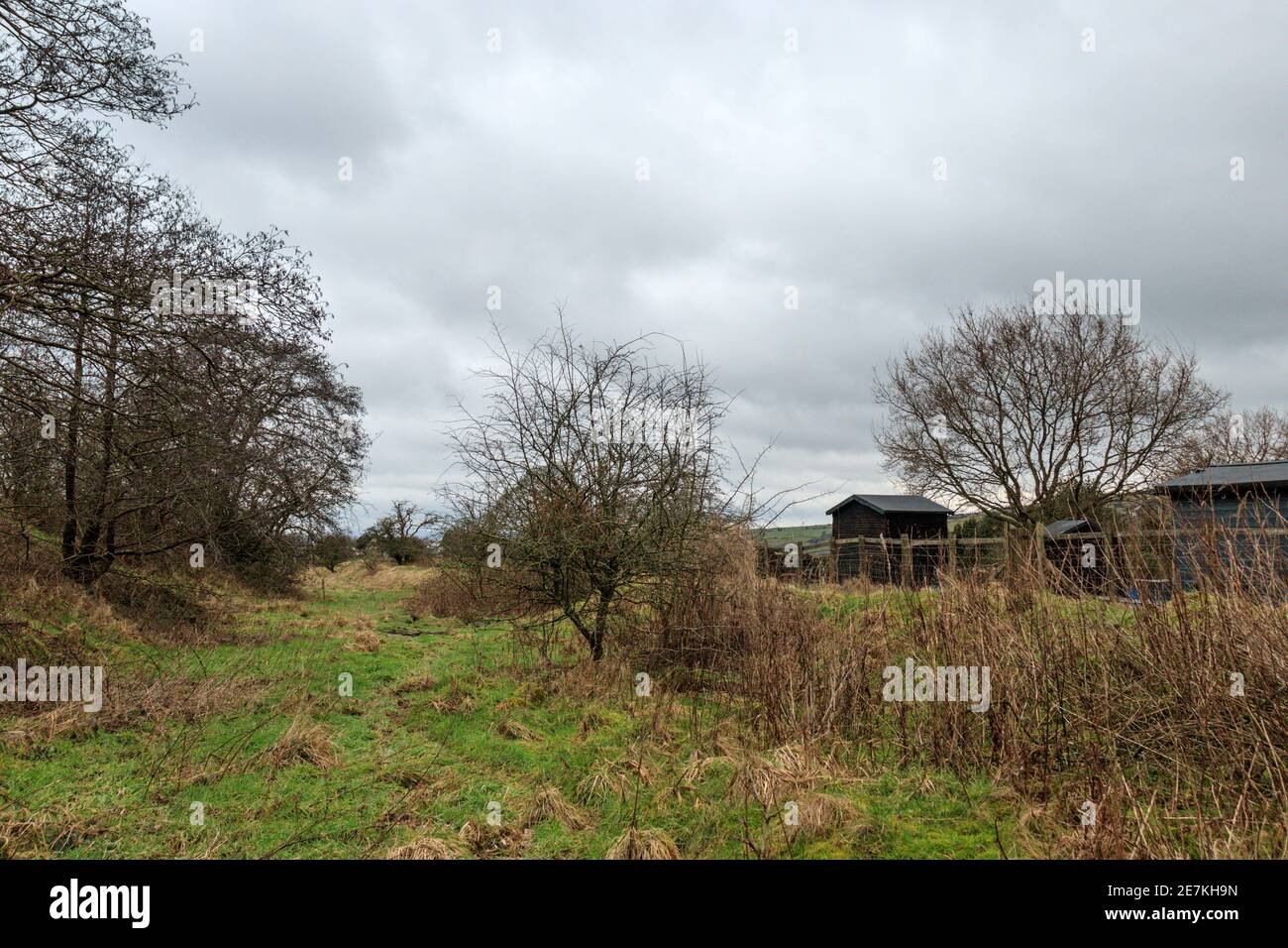 Hoddlesden branch line looking towards Darwen Stock Photo Alamy