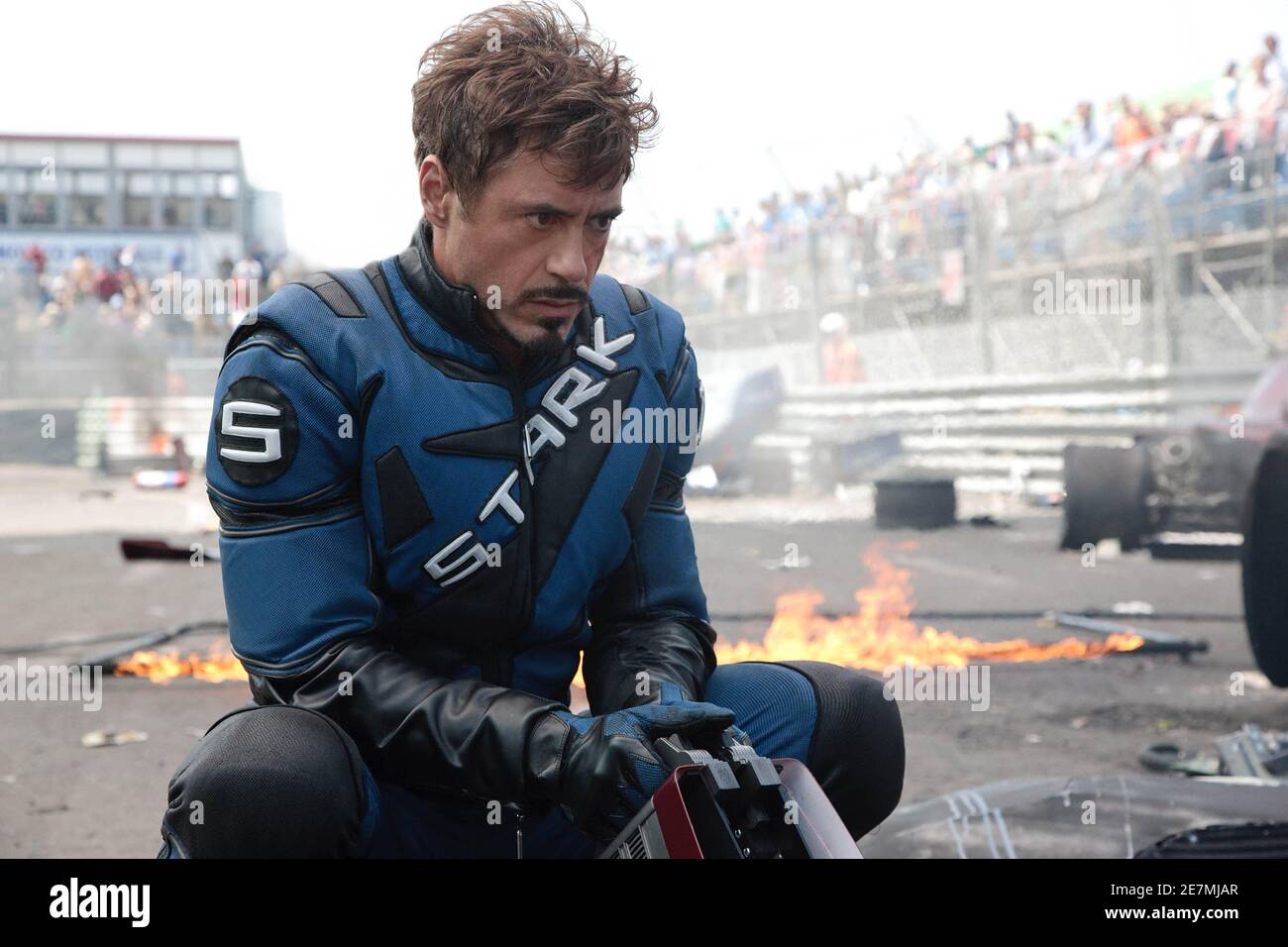 Marvel Studios' IRON MAN 2 (2010):Tony Stark/Iron Man (Robert Downey Jr.)..Photo: Film Frame Stock Photo