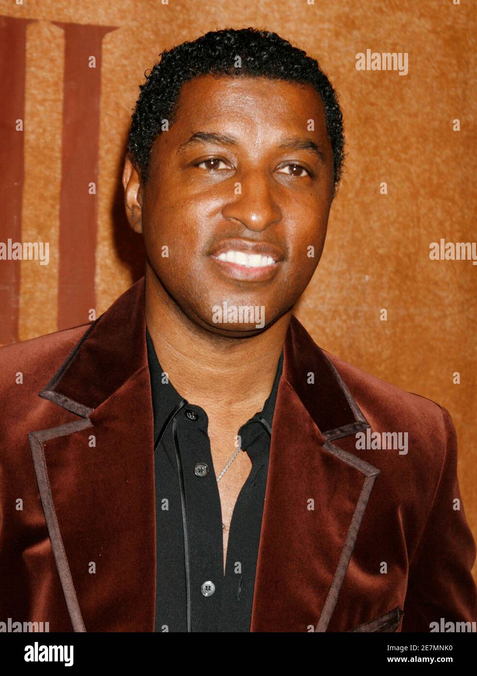 Music producer Kenneth 'Babyface' Edmonds poses at the Broadcast Music Inc. (BMI) 56th Annual Pop Awards in Beverly Hills, California May 20, 2008    REUTERS/Fred Prouser  (UNITED STATES) Stock Photo