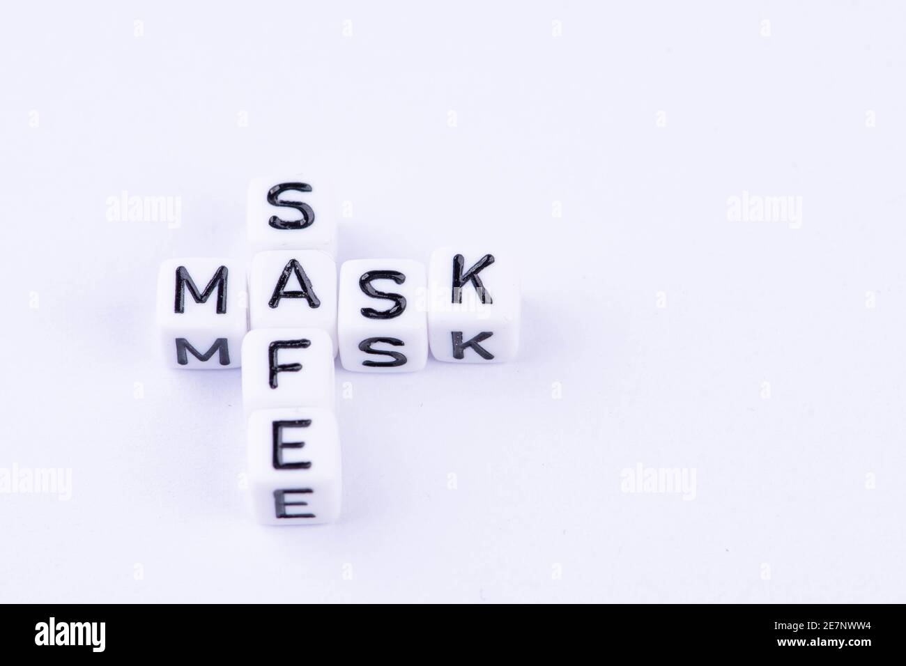 Letters with the word Mask Safe Stock Photo - Alamy