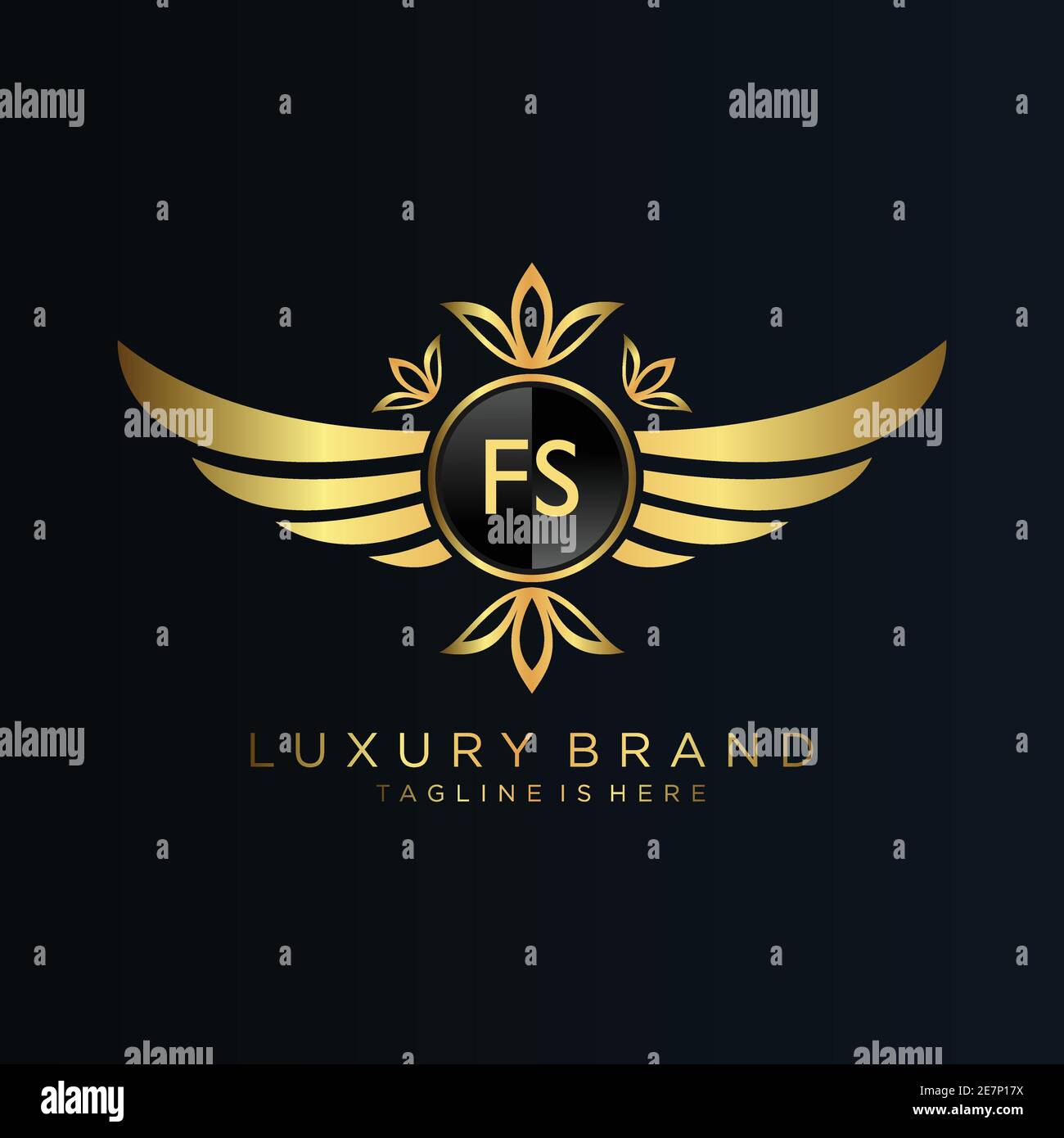 Letter Initial with Royal Template.elegant with crown logo vector, Creative Lettering Logo Vector Illustration Stock Vector