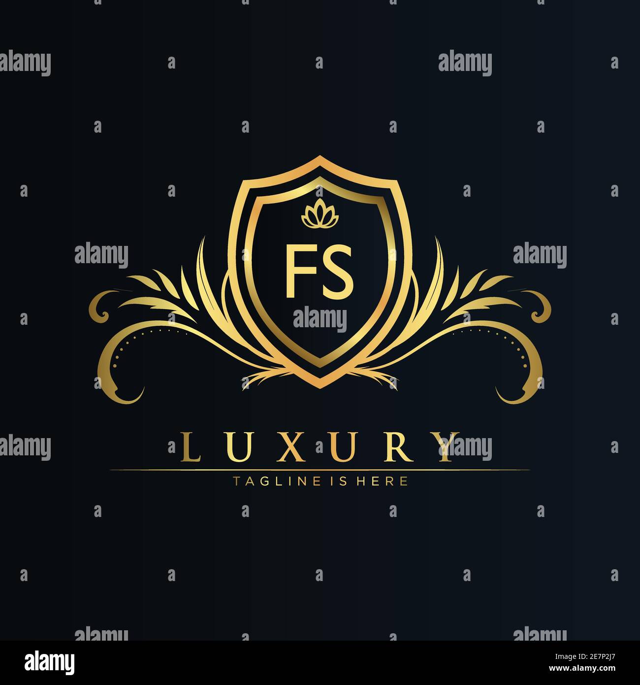 Letter Initial with Royal Template.elegant with crown logo vector, Creative Lettering Logo Vector Illustration Stock Vector