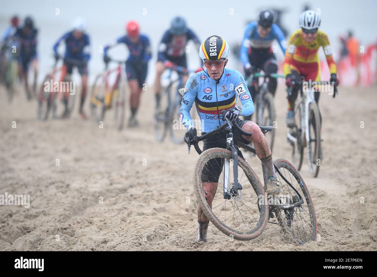 Belgian Alicia Franck Pictured In Action During The Women Elite Race At 