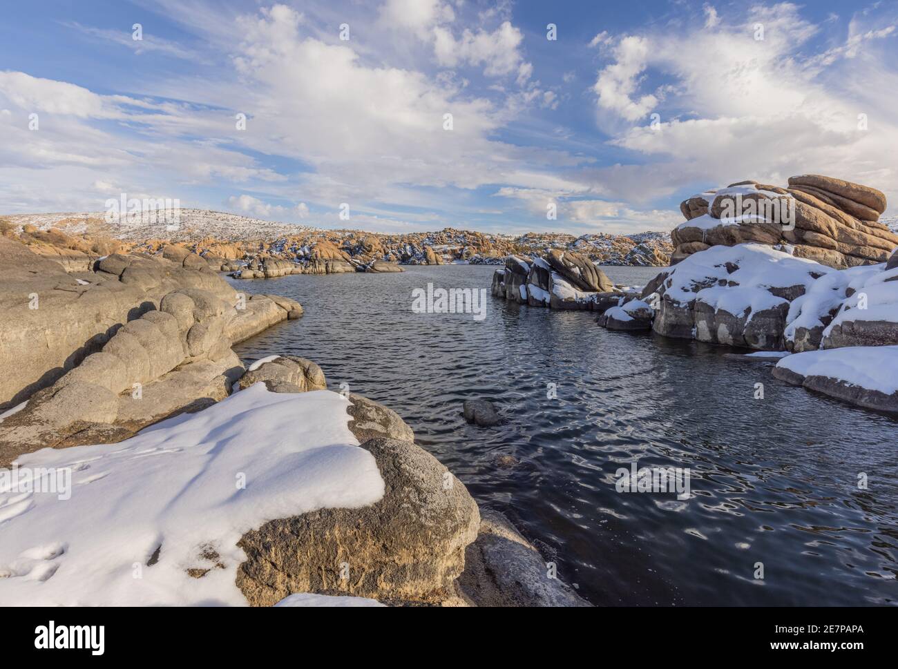 Watson lake Prescott Arizona Winter Landscape Stock Photo Alamy