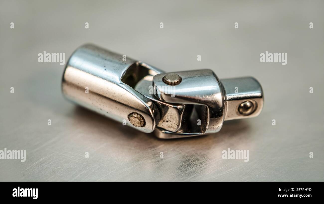 Universal joint or U-joint.. Stock Photo